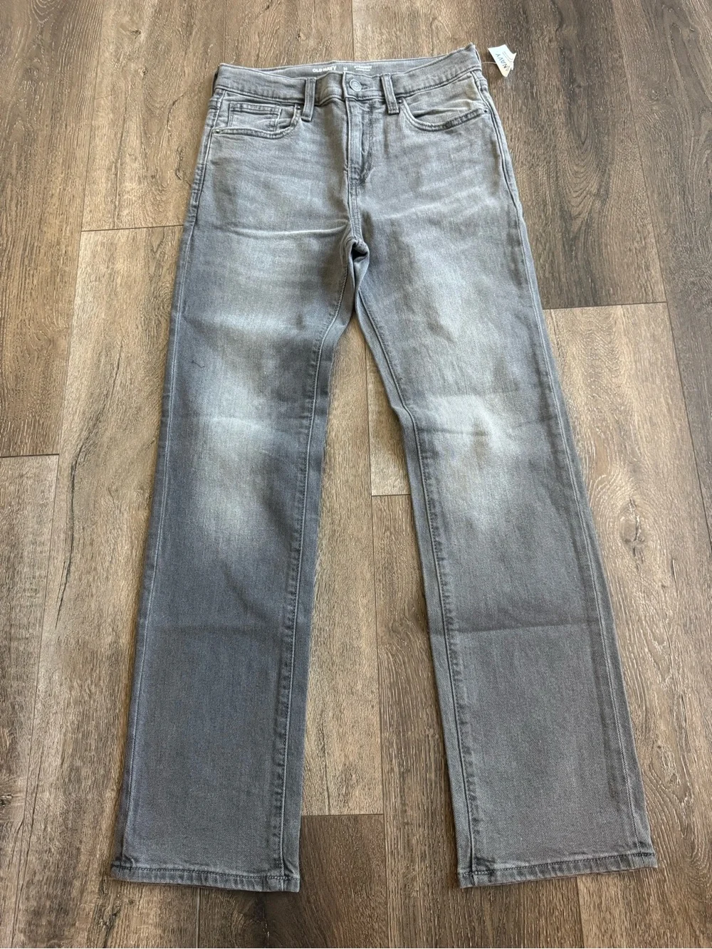 Old Navy Boy’s Straight Gray Denim Jeans Size 14